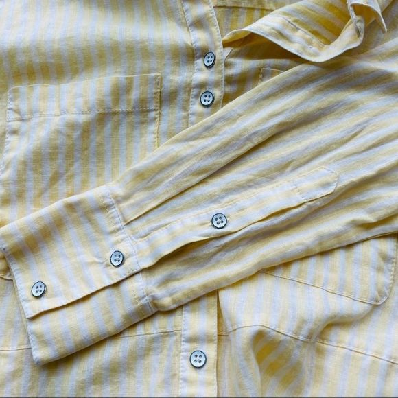 ♻️ FREE PEOPLE Faded in the Morning Linen Button Down Shirt Dress - Picture 10 of 14